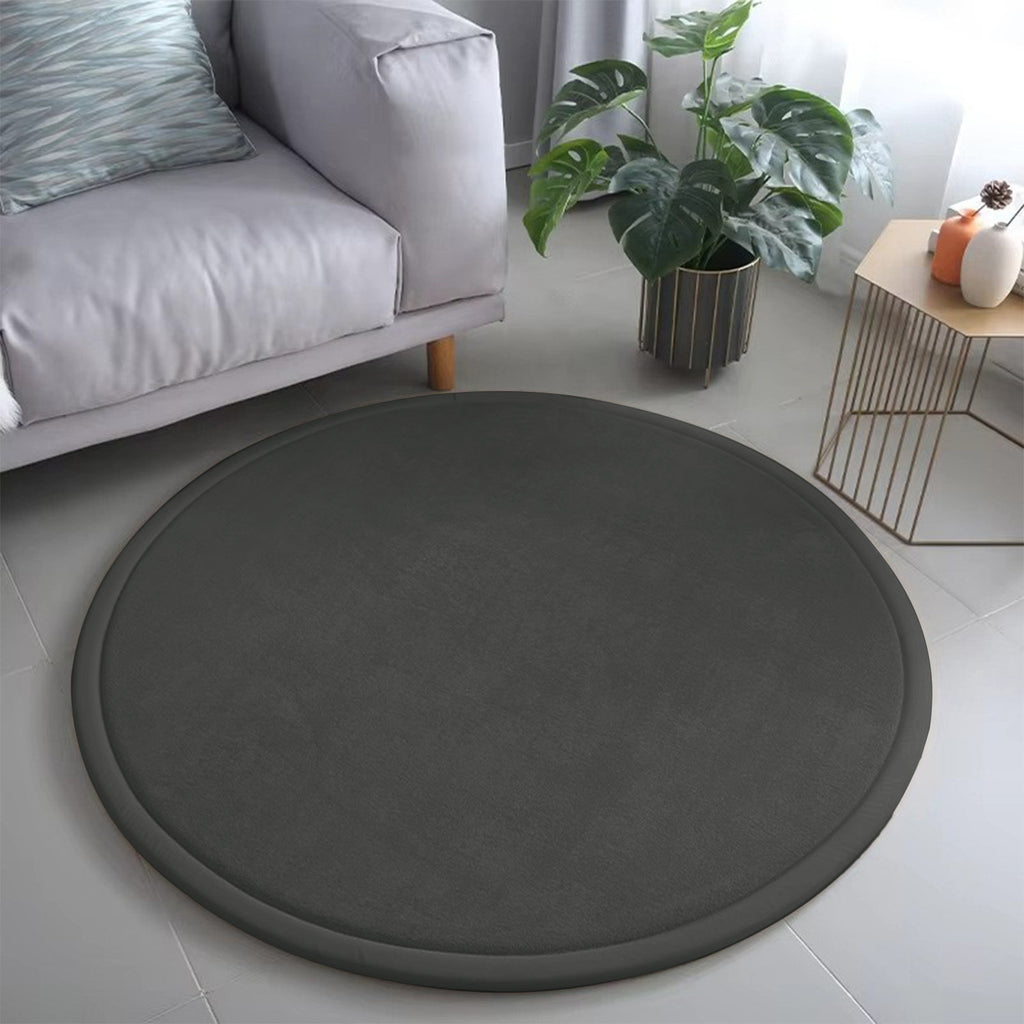 Tapis rond éponge épaissé