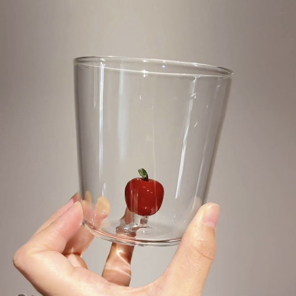 Coupe en verre à haute brosilicate avec poignée