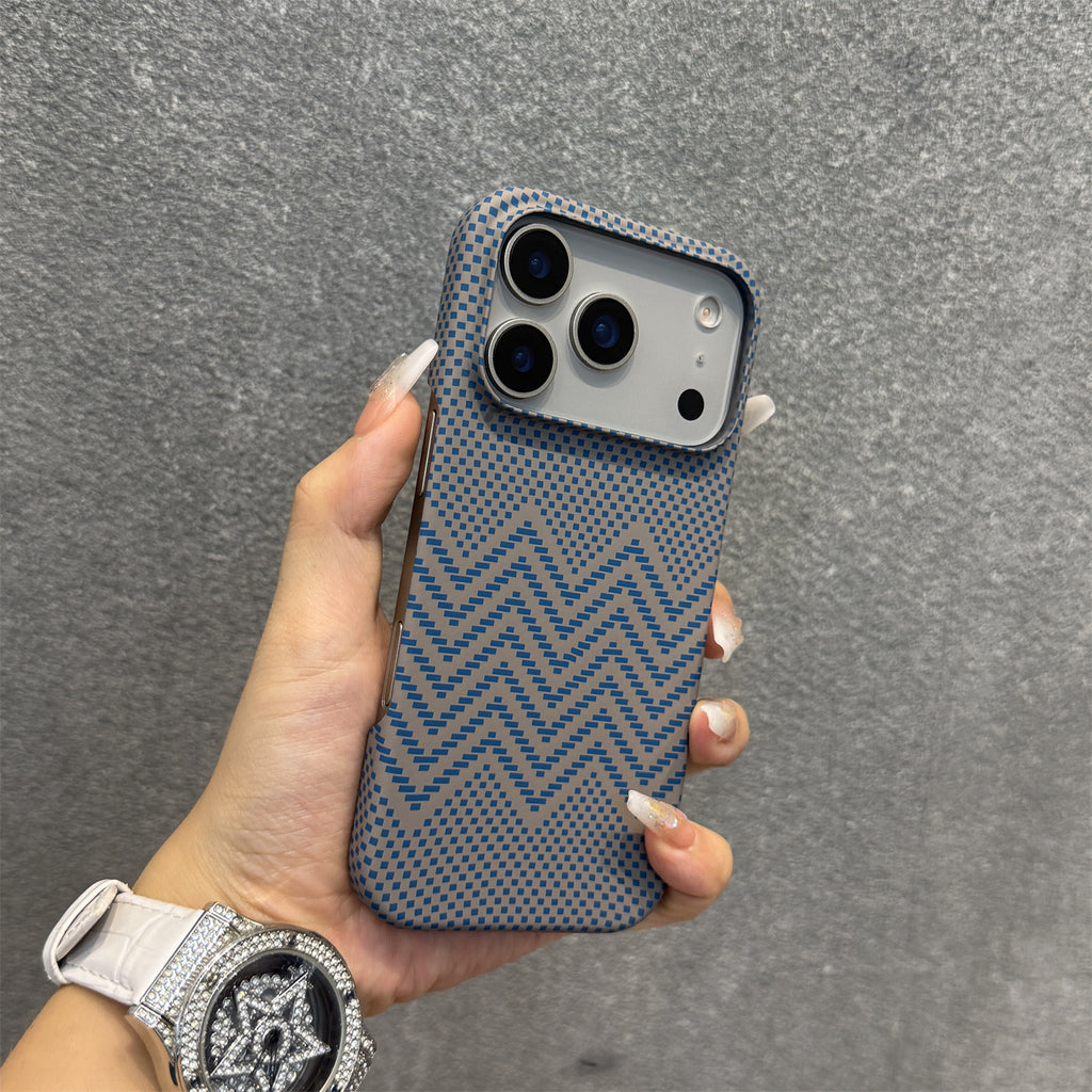 Kevlar modèle de boîtier de téléphone magnétique en fibre de carbone