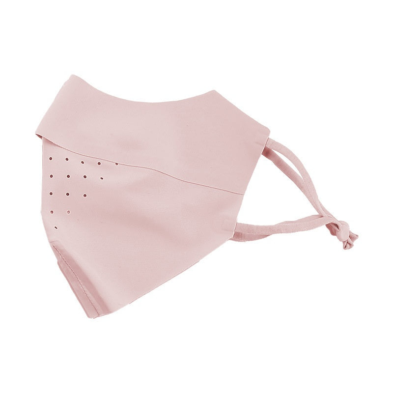 Facekini Masque plein visage écran solaire Respirant mince soie glacée
