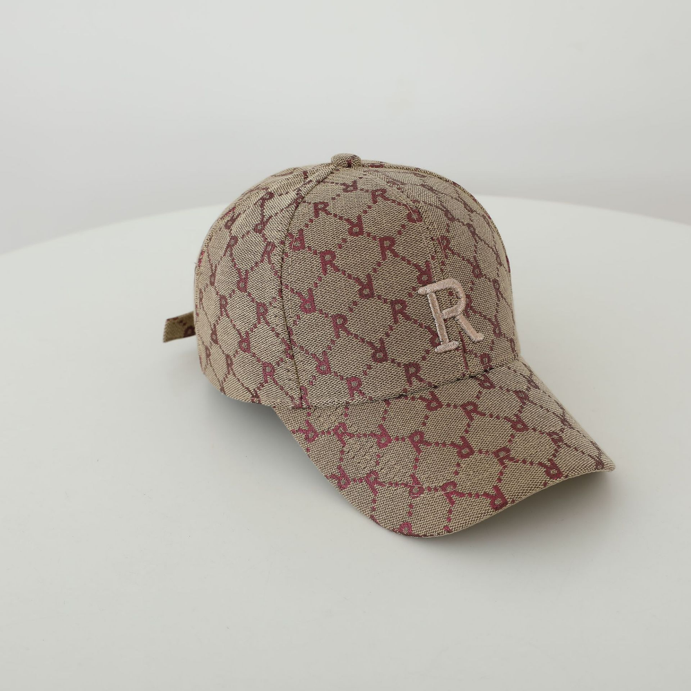 Lettre R unicolore entièrement imprimé Brodé réglable Casual Bowler Baseb
