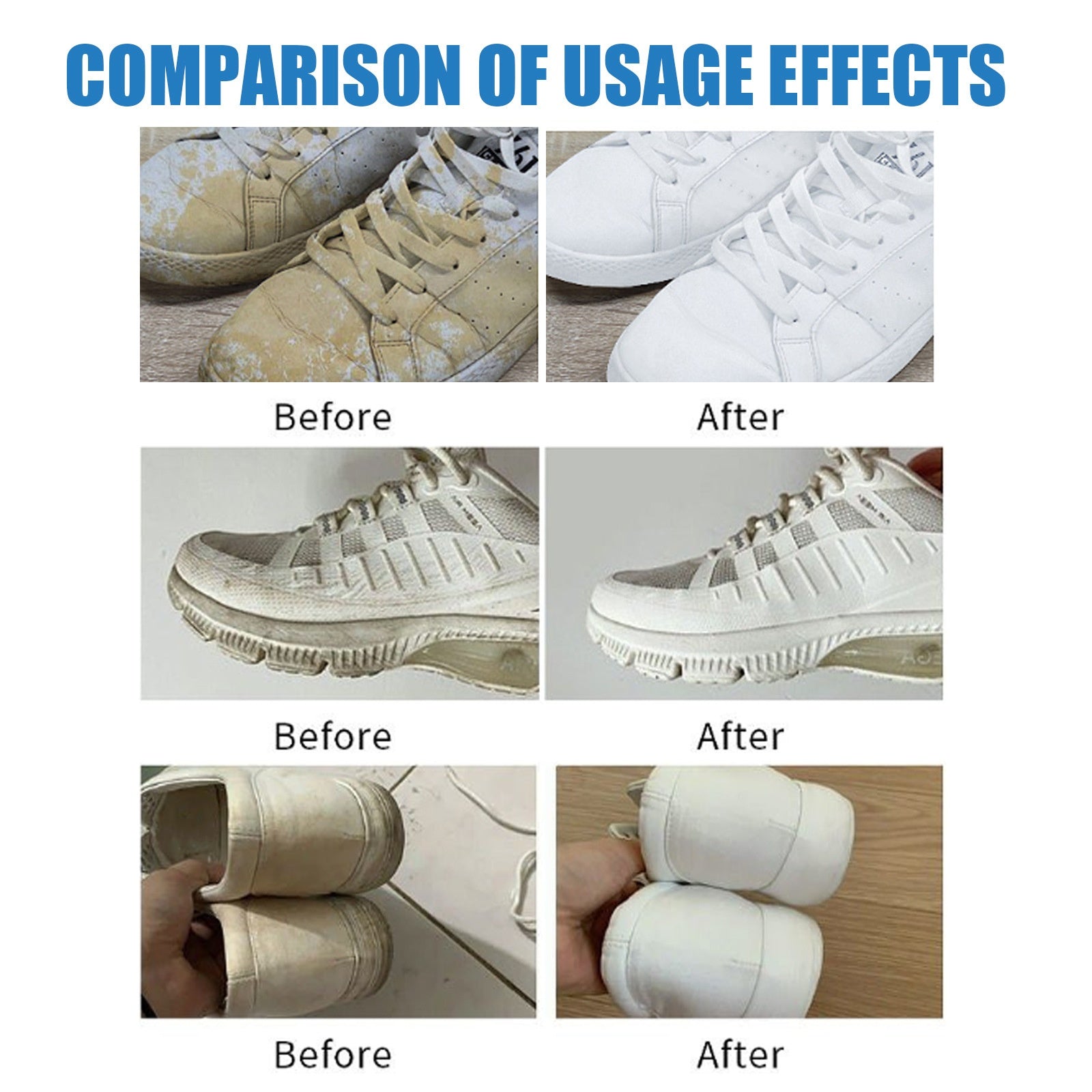 Multifonctionnel anti-jaune nettoyage blanc chaussures stain suppression