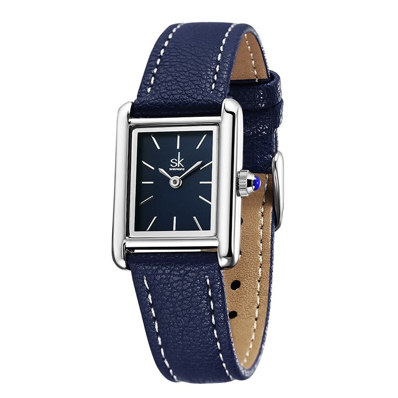 Montre Retro Minority Montre Mode Imperméable Quartz Montre Haute Sens Petite montre carrée