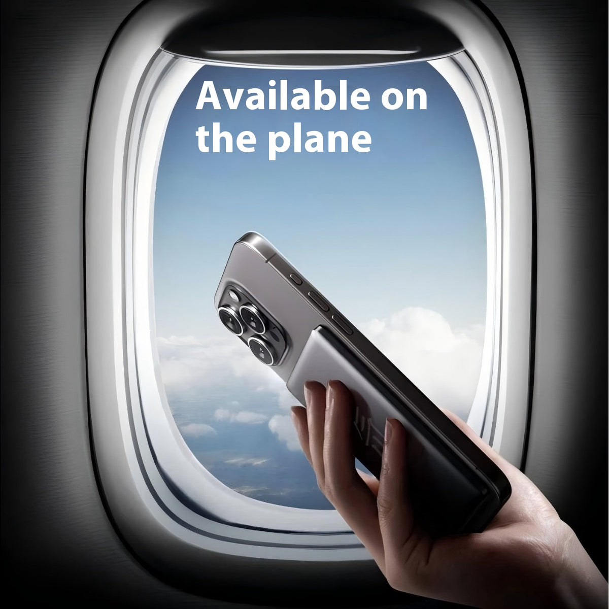8mm Ultra-Thin Alloy Magnetic Power Bank