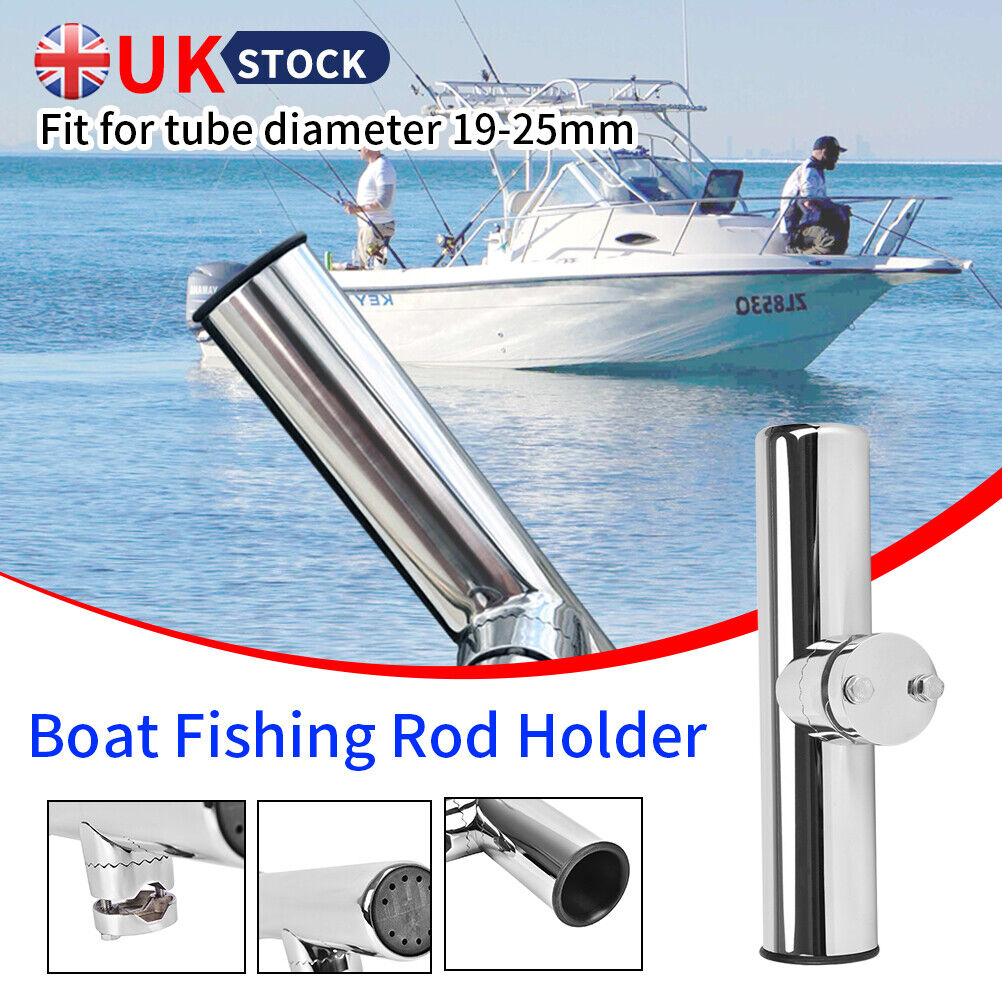 19-25mm Porte-rodes de pêche en acier inoxydable Rail Mount Rail pour bateau maritime UK