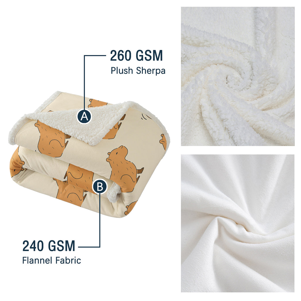 Cadeau de couverture Capybara pour les filles Garçons Enfants Animaux Lovers Soft Blankets Coupes Capybara Coz
