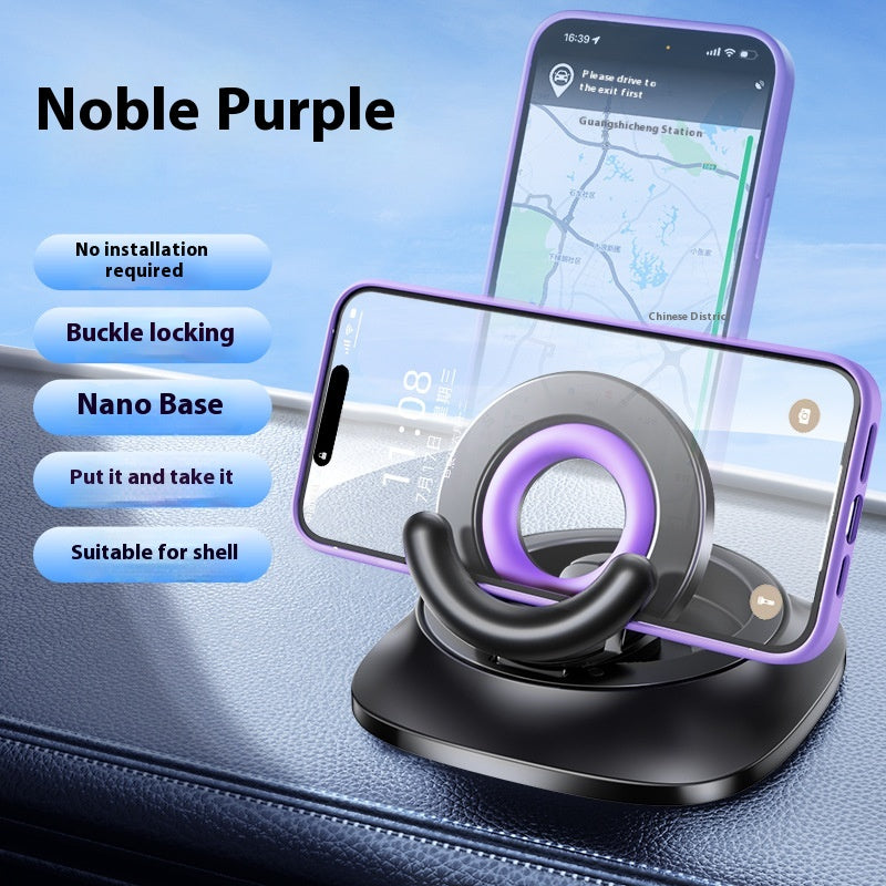 Support de téléphone magnétique avec aspirateur pliable Ajustable Support de voiture magnétique S