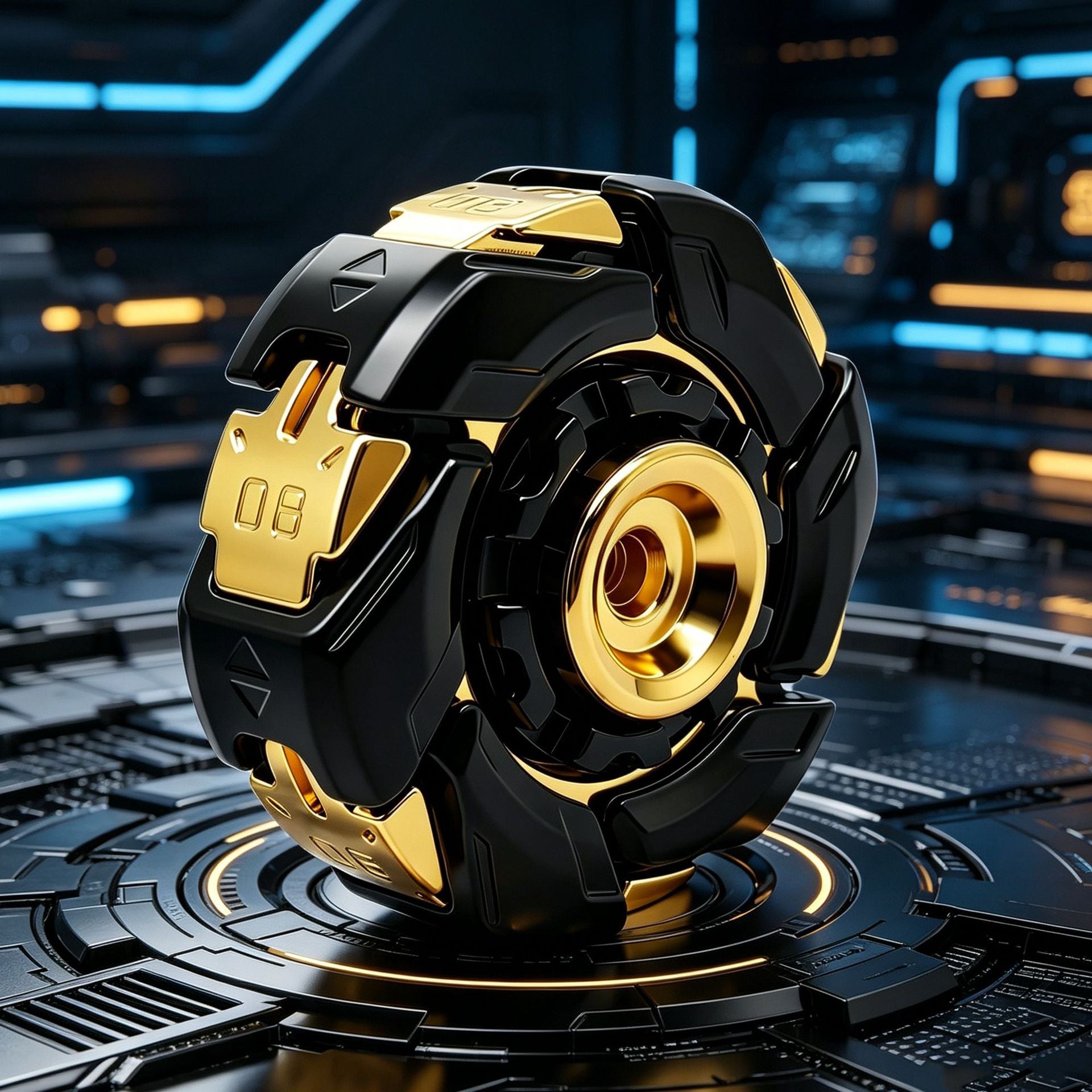 Top spinning irritable avec un jouet anti-stress EDC rotative Shell