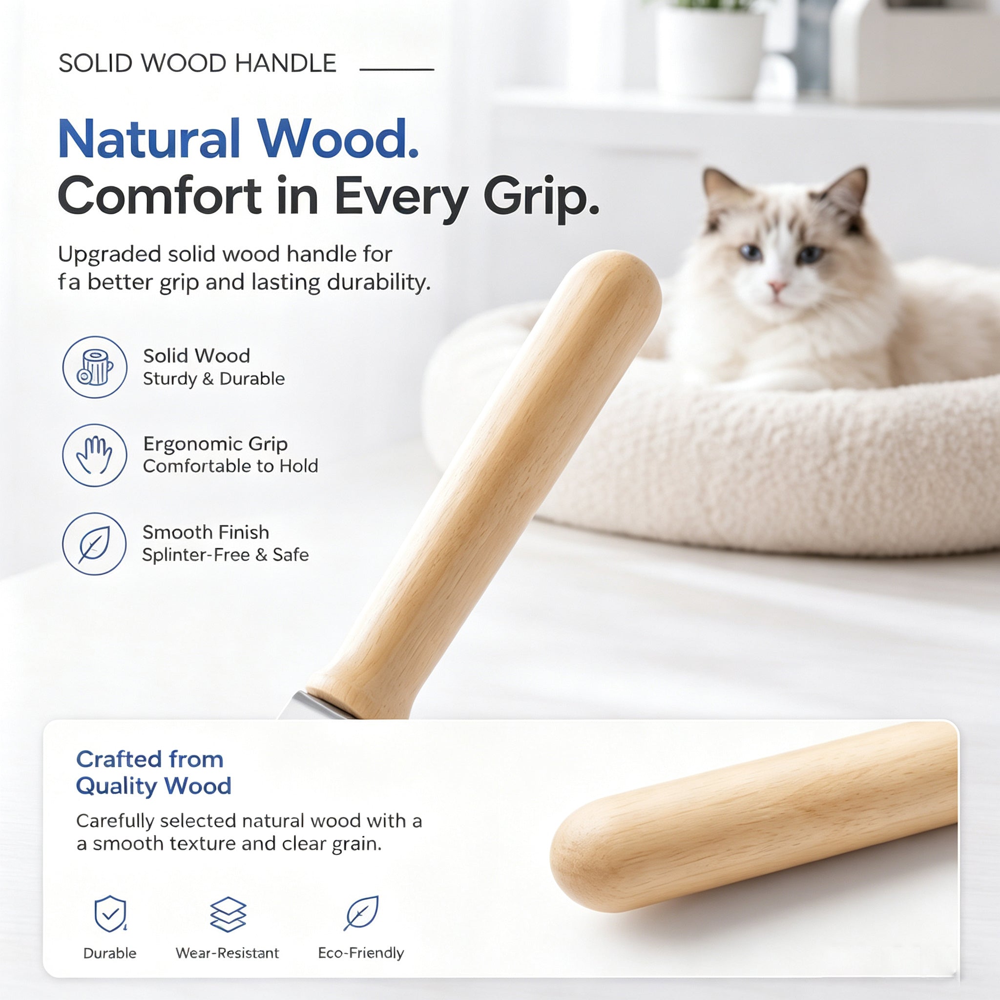 Scoop pour chat en acier inoxydable avec tamis à mailles fines