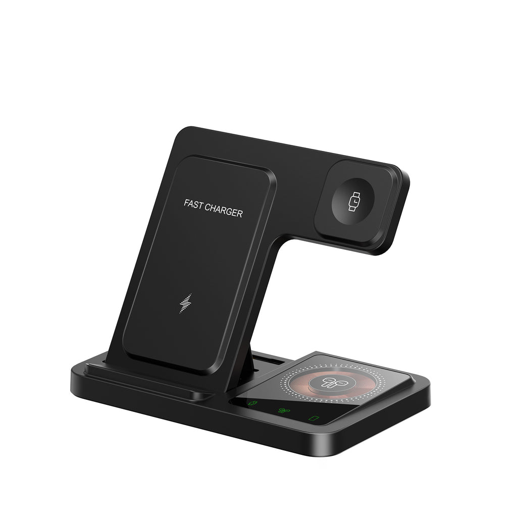 Chargeur sans fil trois en un pour Iphone15 Set de recharge rapide Iwatch Watch Casque B