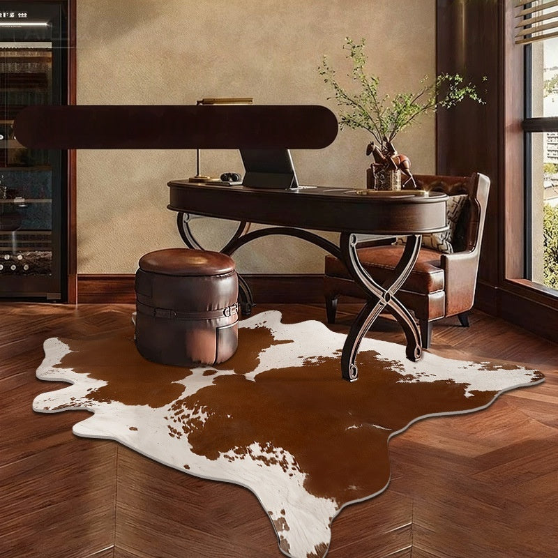 Motif de peau animale Soft Living Room Non Slip Rug