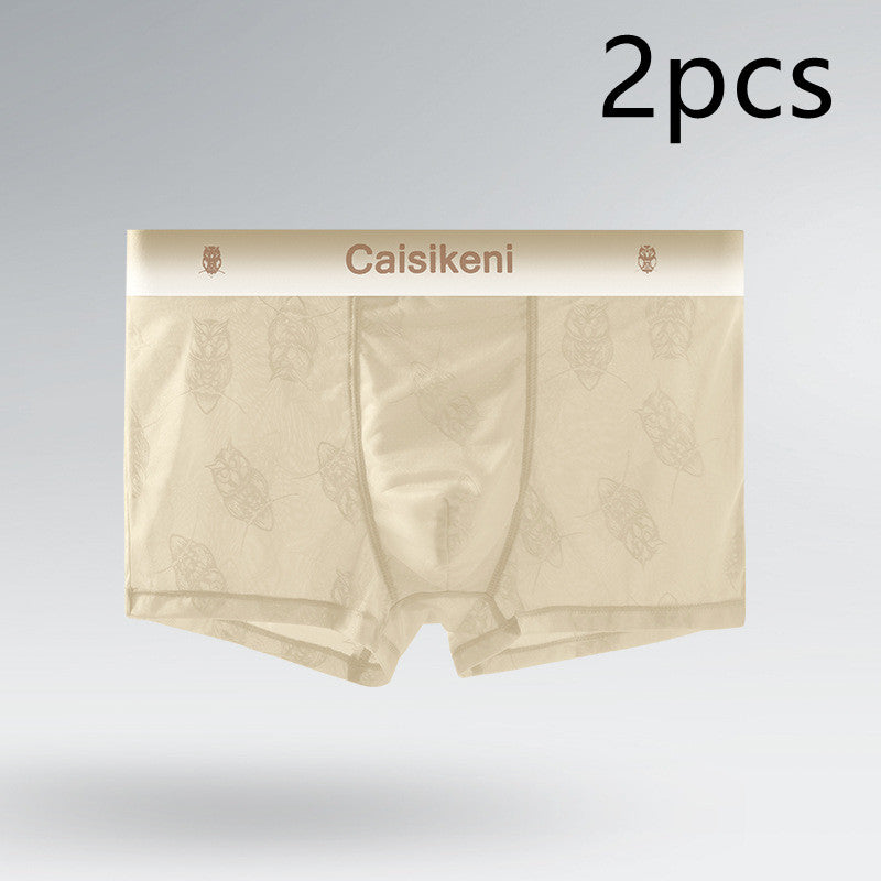 Summer Ice Silk Boxers ultra-mince respirant Mesh