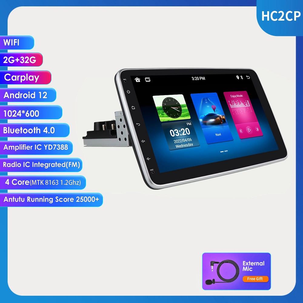 Android Grand écran 101 pouces Universal Rotation Shaking Head Doll pour voiture tout-en-un Navi
