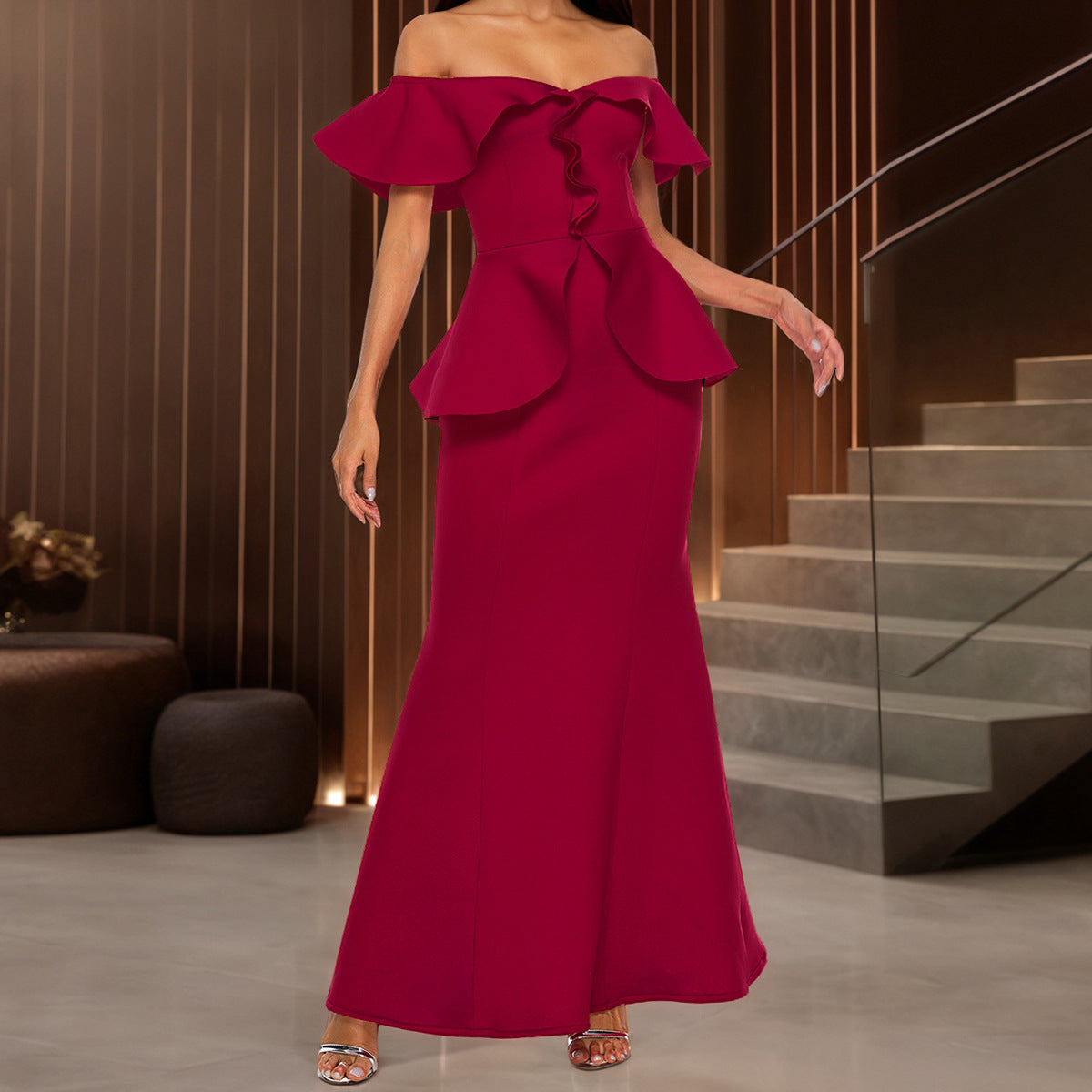 Robe en queue de poisson sans chaussure