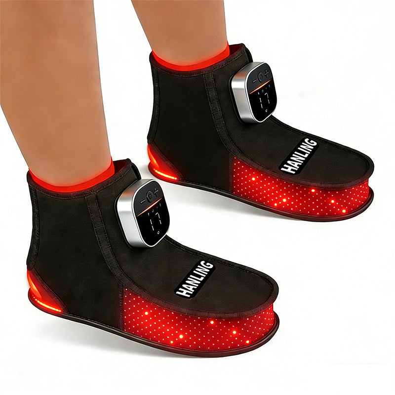 Chaussures LED de thérapie à lumière rouge avec photothérapie à infrarouge proche pour les soins de la cheville et le compte chaud