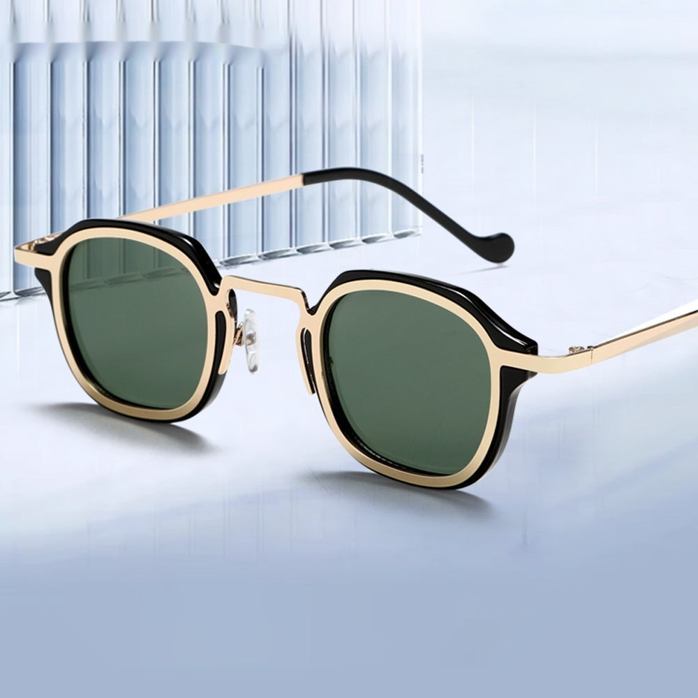 Square Metal PC Lunettes de soleil mixtes Hommes de haute qualité Artistic Punk Ins