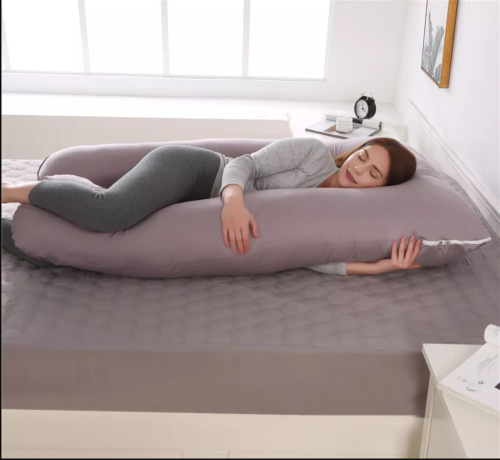 Grossesse Oreiller U Formed Maternité Oreiller Soutien Dos Jambes Dormir Belly