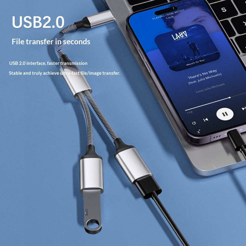 Adaptateur de station d'accueil pour ordinateur portable 1 à 2 Hub