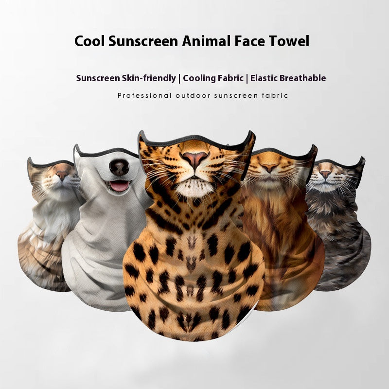 Pare-soleil Suspension Ear Ice Silk Breathable Outdoor Sports Motorcycle Mask
