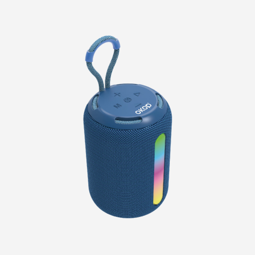 KP-599 Vente haut-parleur Bluetooth extérieur portable avec lumières LED subwoofer et lecteur de cartes