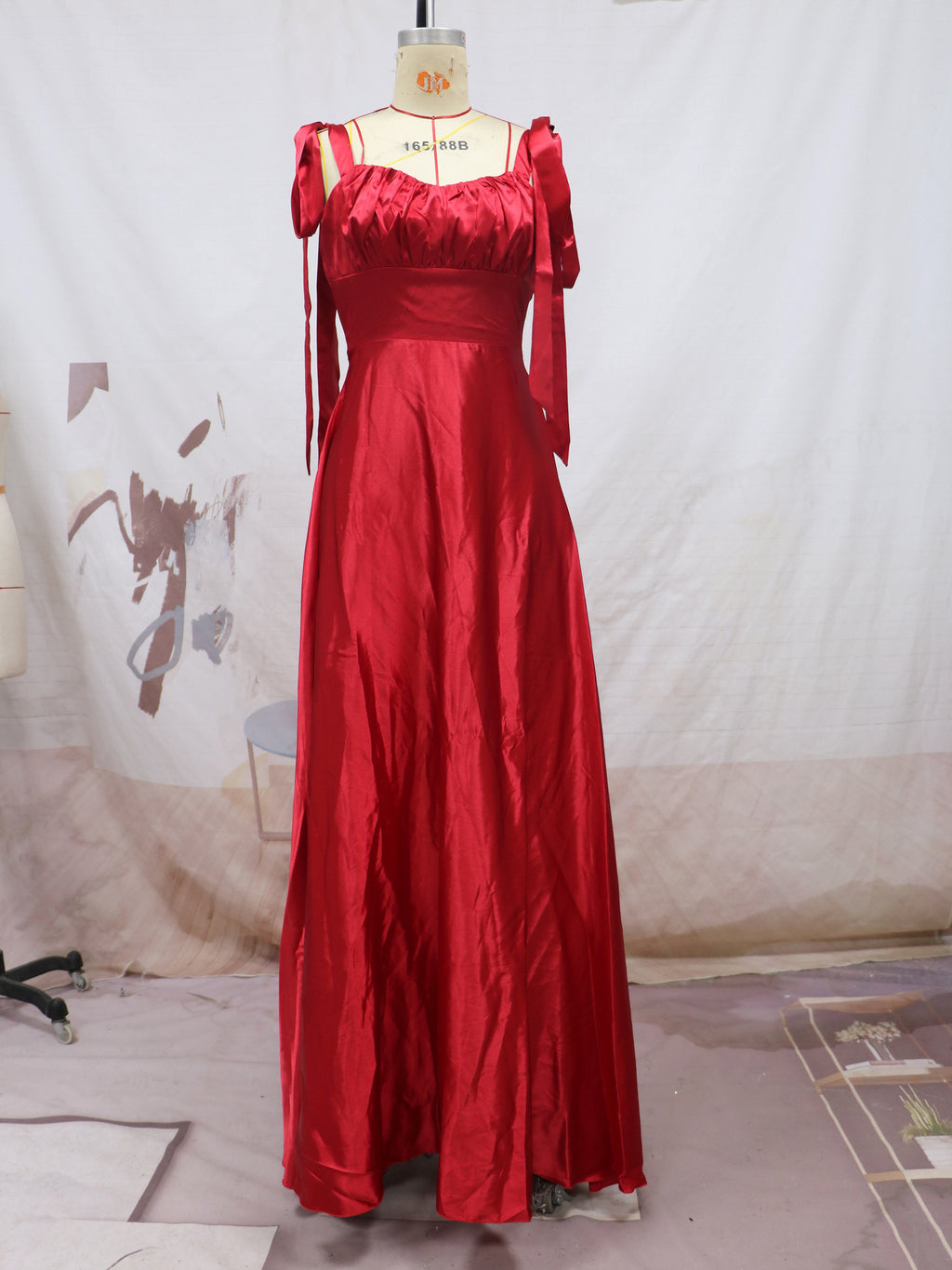 Mode Sans manches Camisole Gown Demoiselle d'honneur Robe de soirée Femmes