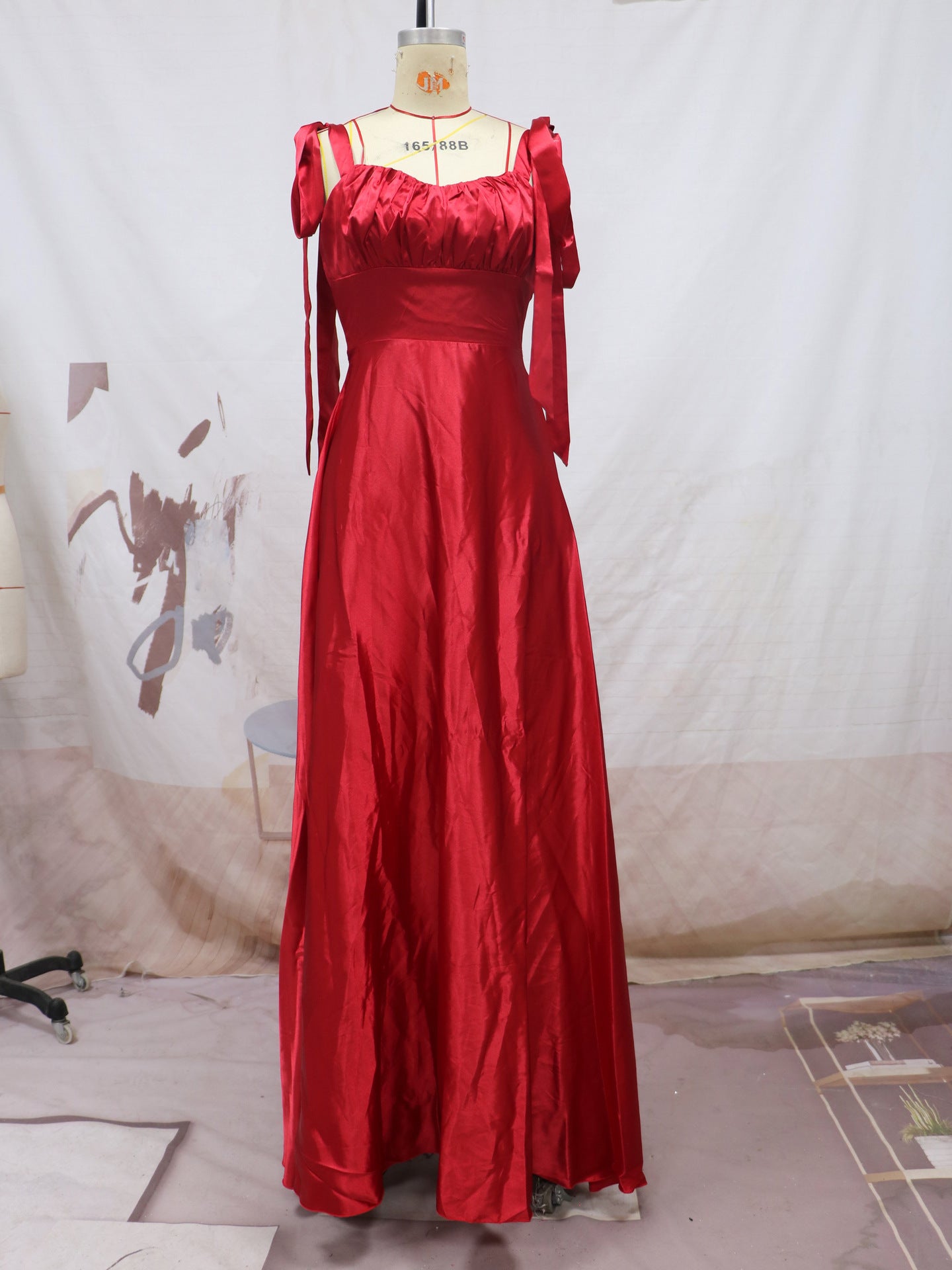 Mode Sans manches Camisole Gown Demoiselle d'honneur Robe de soirée Femmes