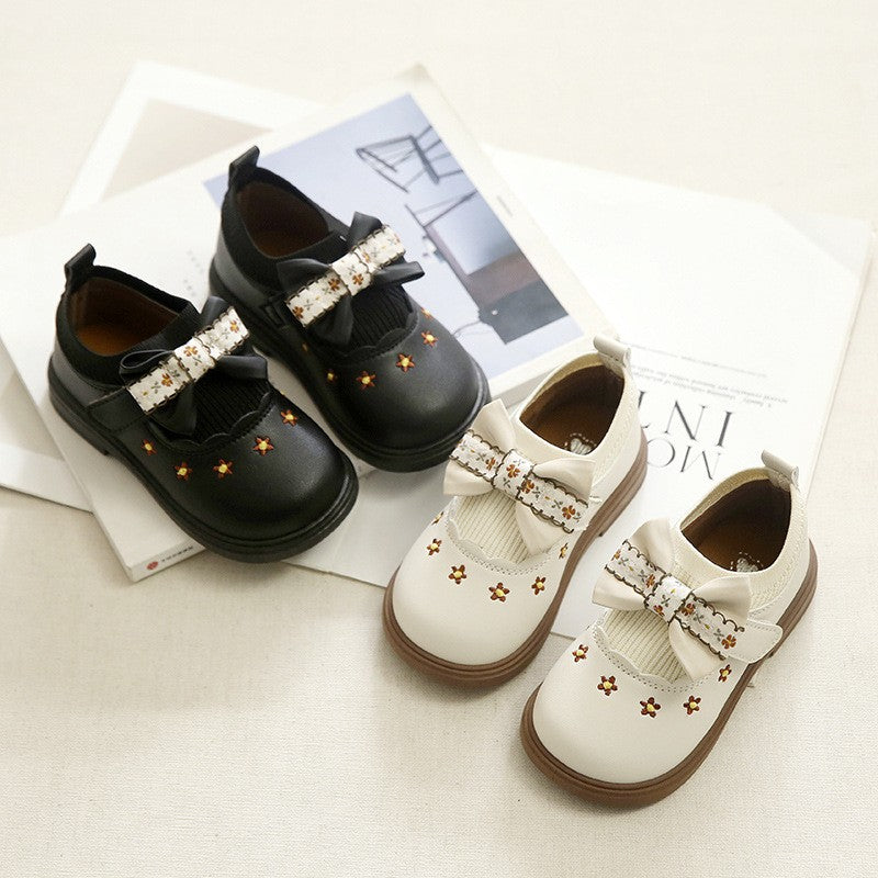 Filles Bow Chaussures plates