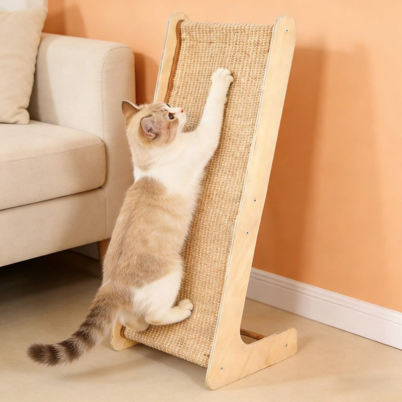 Double usage Sisal Cat Scratcher Grand Cat Scratcher L Forme Gratte Pad pour chats