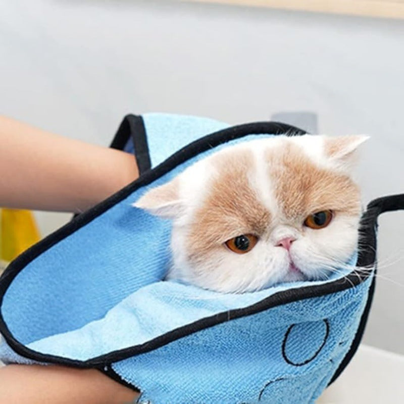 Serviette de bain pour animaux de compagnie