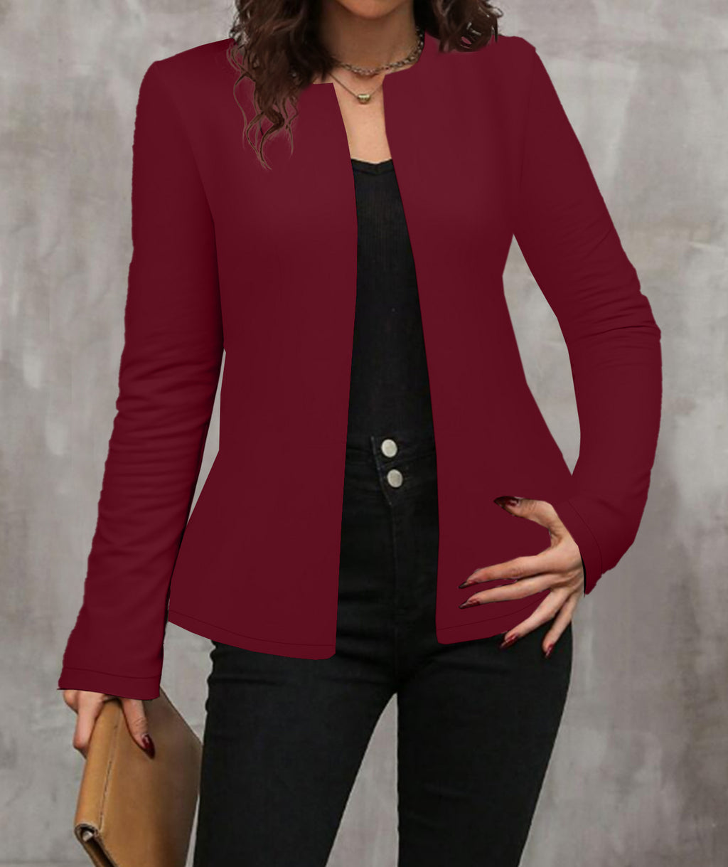 Veste polyvalente décontractée et mince pour femmes
