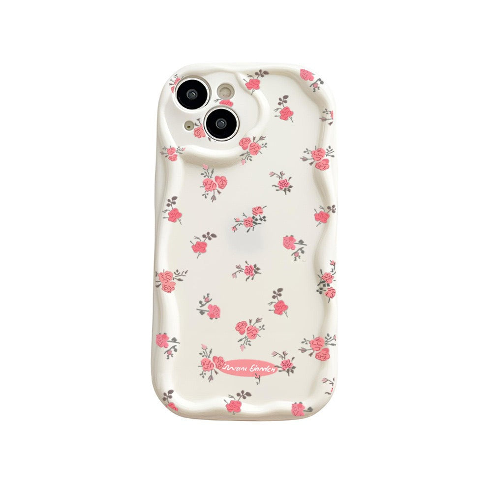 Rose rouge motif floral applicable à 16promax cas de téléphone