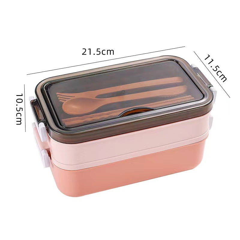 Double-layer lunch box