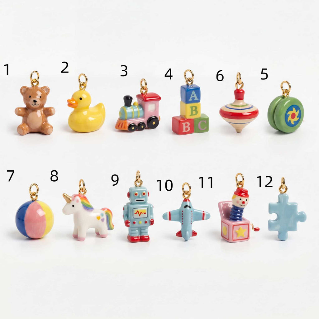 Mignon petit ours et canard bâtiment pendentif ornement