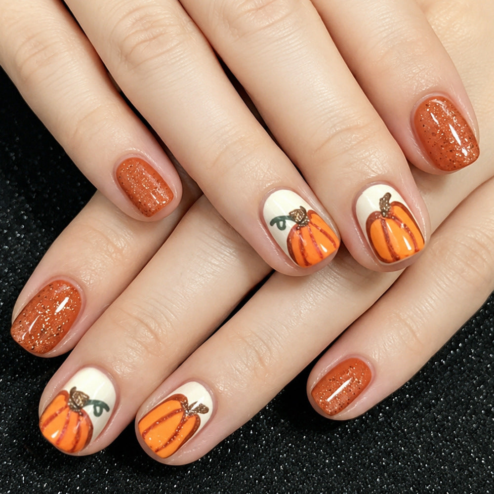 Halloween-style Court Square prêt à porter des ongles