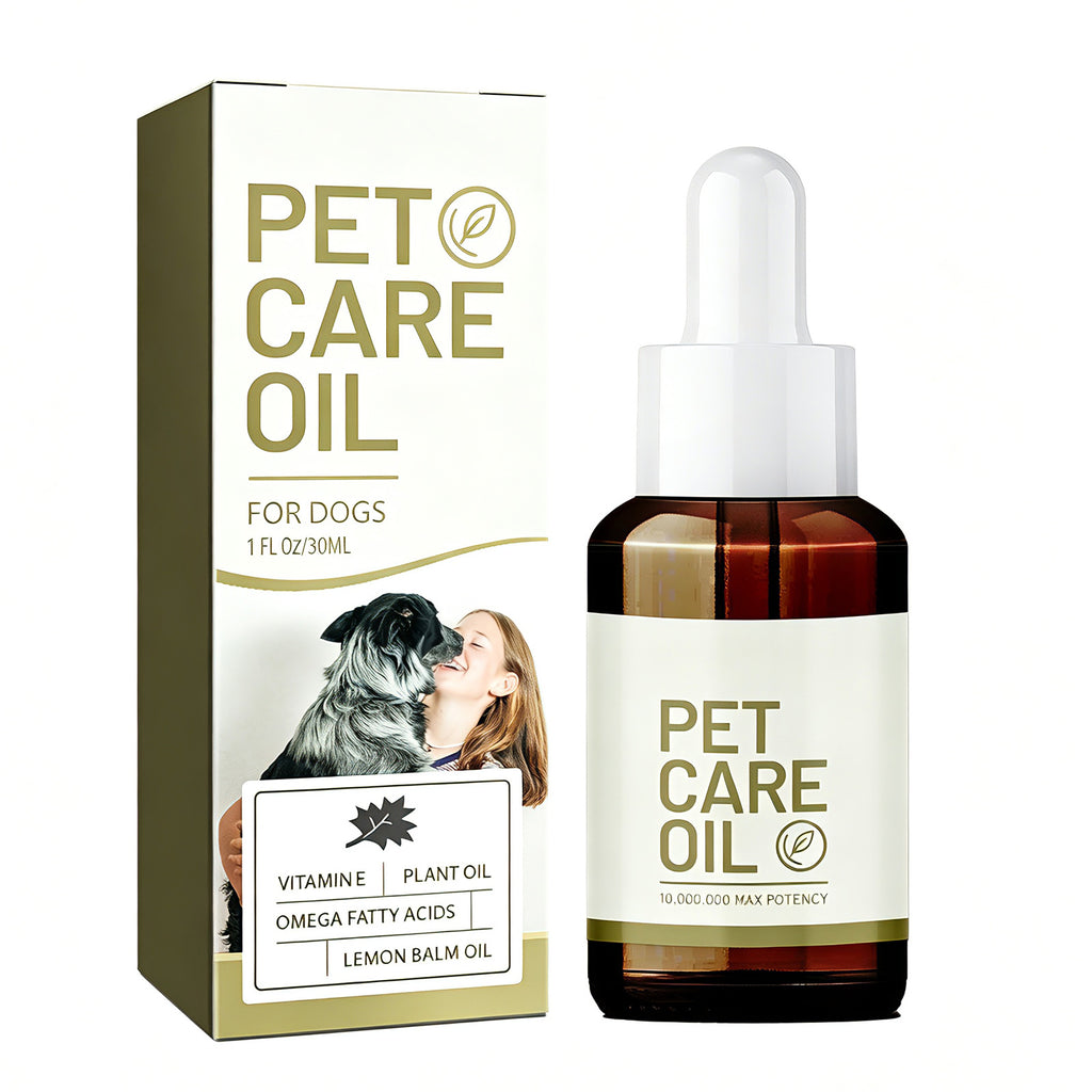 Huile de soin pour chien avec acide gras de baume de citron