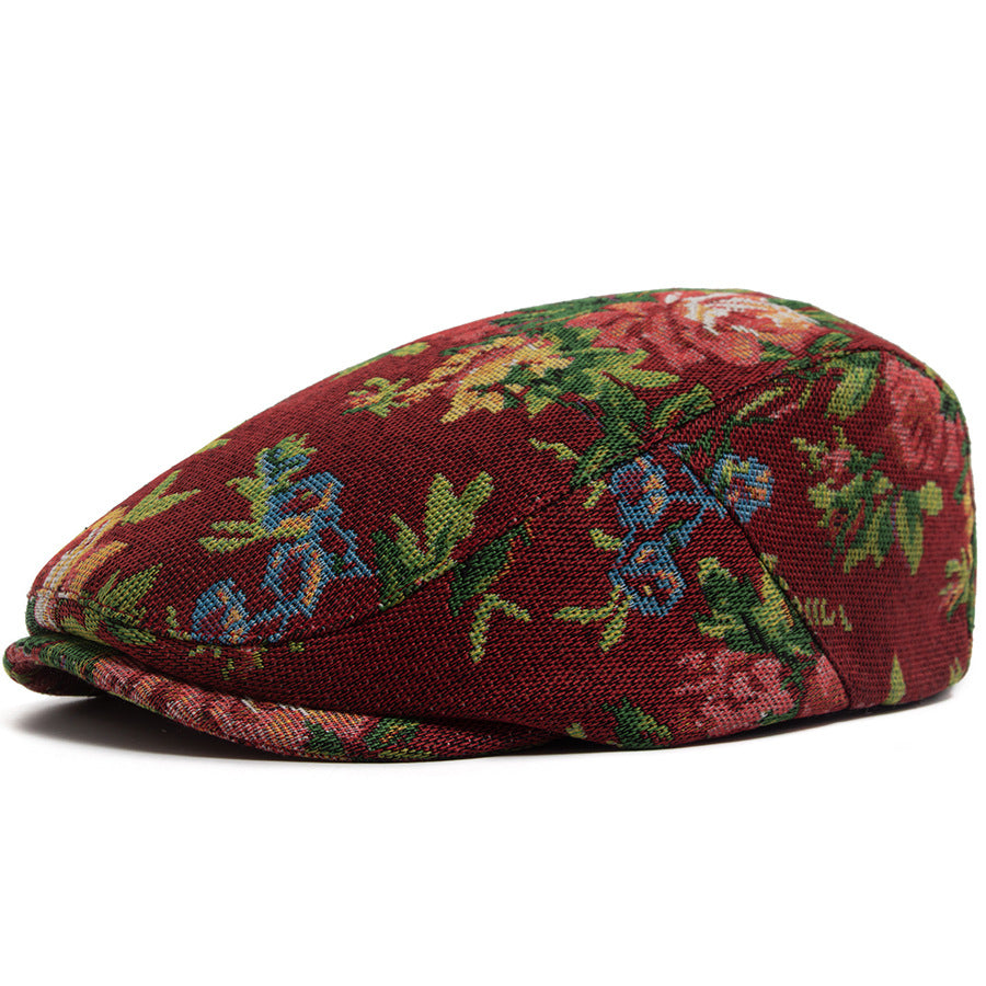 Béret Jacquard vintage pour les femmes