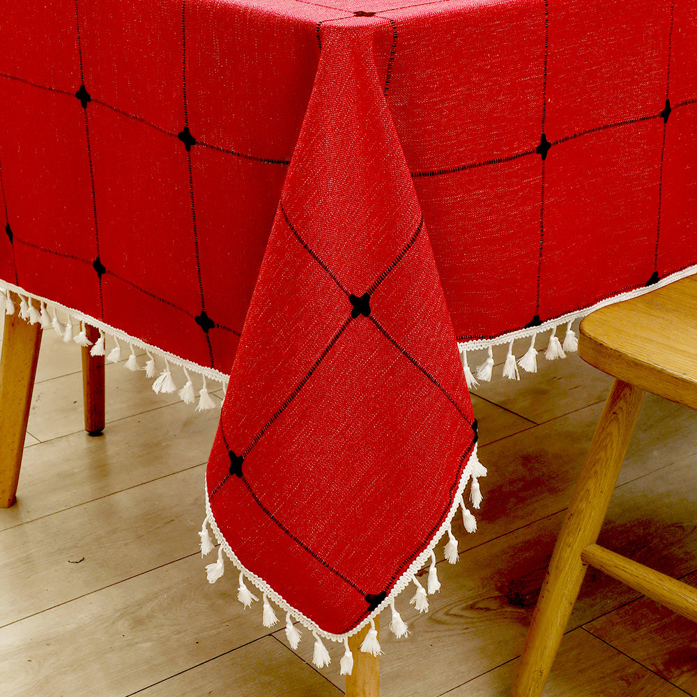 Coton Linge de maison nappe Decor imperméable Couverture de table pour la salle à manger Table quotidienne