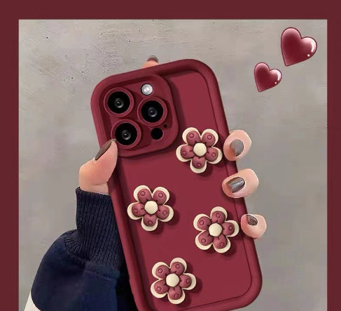 Célébrité d'Internet Dossier de téléphone de poupée de dessin animé en trois dimensions