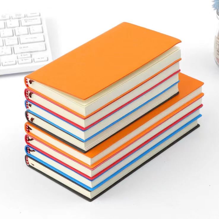 A6 Carnet de notes en cuir doux-Blue-1