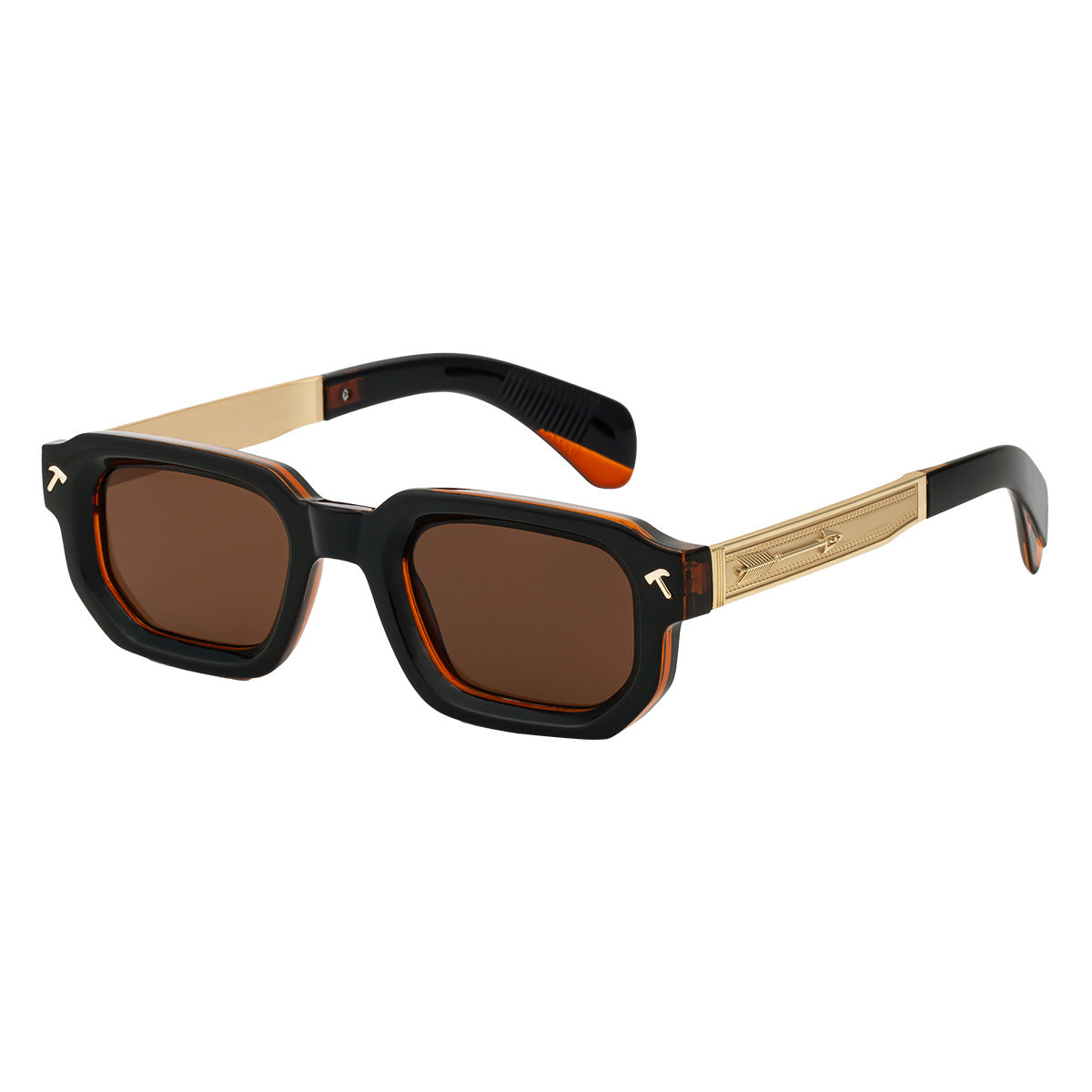 Lunettes de soleil européennes et américaines Fashion Square Frame