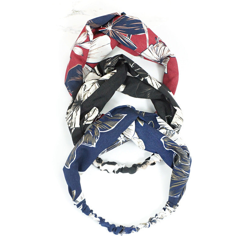 Creative Temperament Print Bandeau noir correspondant à chaque couleur