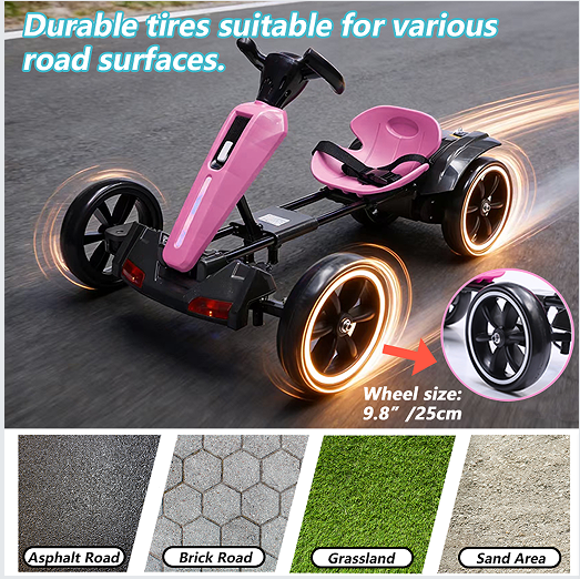 12V Pédale électrique pour enfants Go Kart