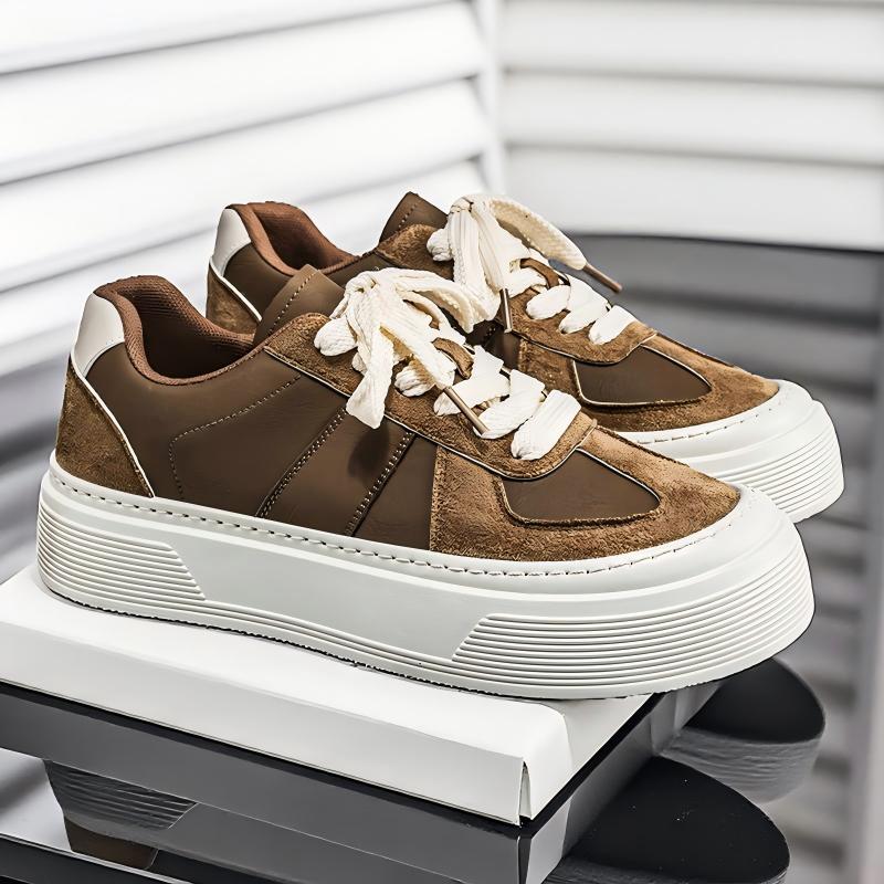 Hommes Chunky Platform Heighten Casual Skate Sneakers