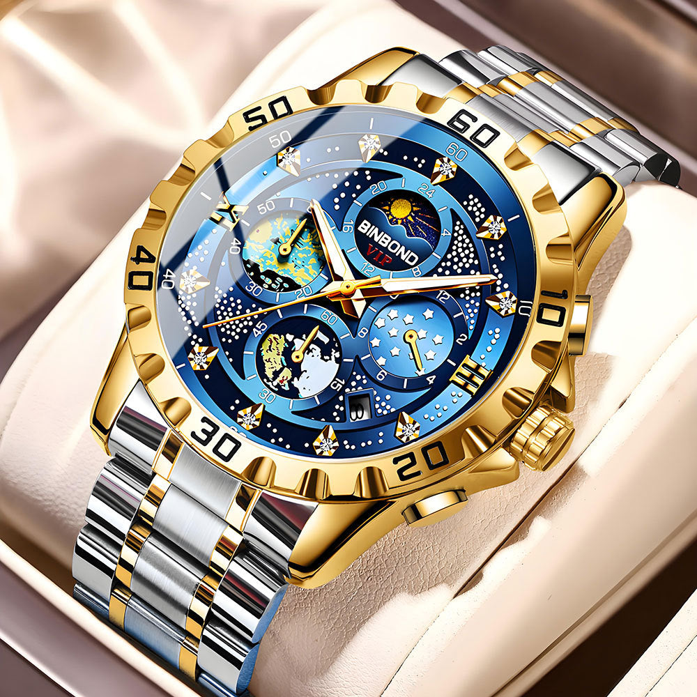 Montres Quartz Business Watch Imperméable Petites Trois broches