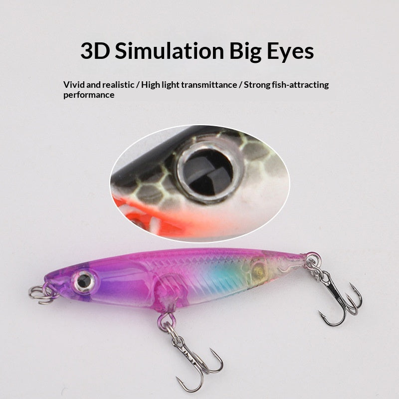 Zigzag chien micro lure pour la pêche à la lure