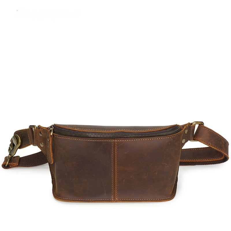 Vieux sac en cuir fait main
