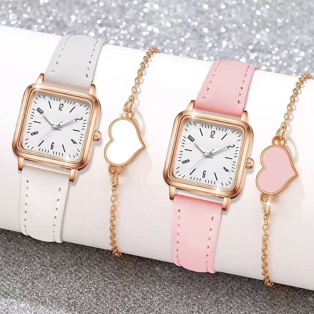 Montre Quartz pour femmes décontractées et élégantes