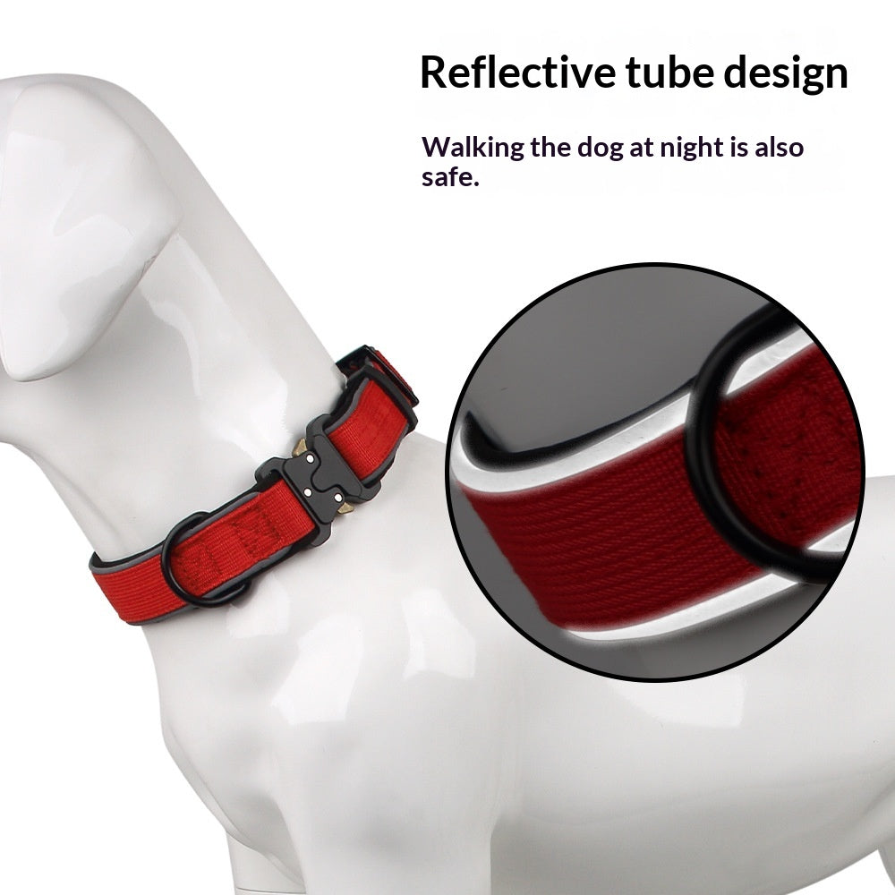 Collier de chien tactiqueHarness réfléchissant réglable