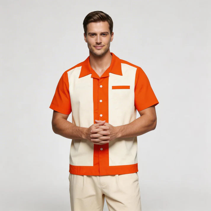 Homme Mode Casual British Design Été Chemise à manches courtes