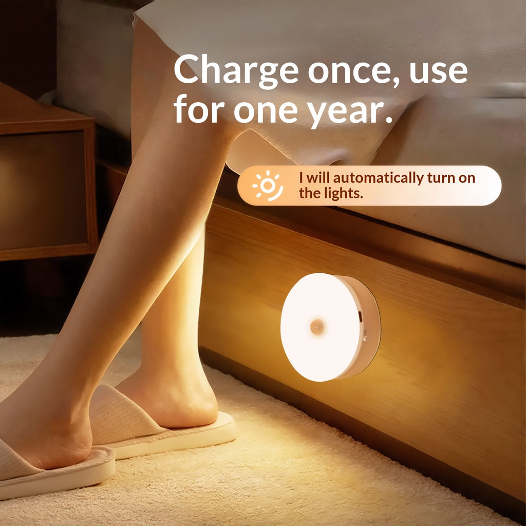 Charge de lumière nocturne intelligente pour induction du corps humain